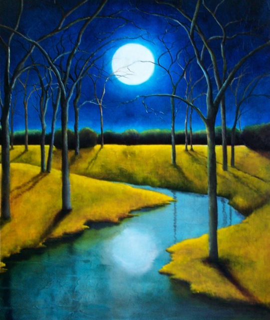 Tina Palmer - Moon Glow original painting
